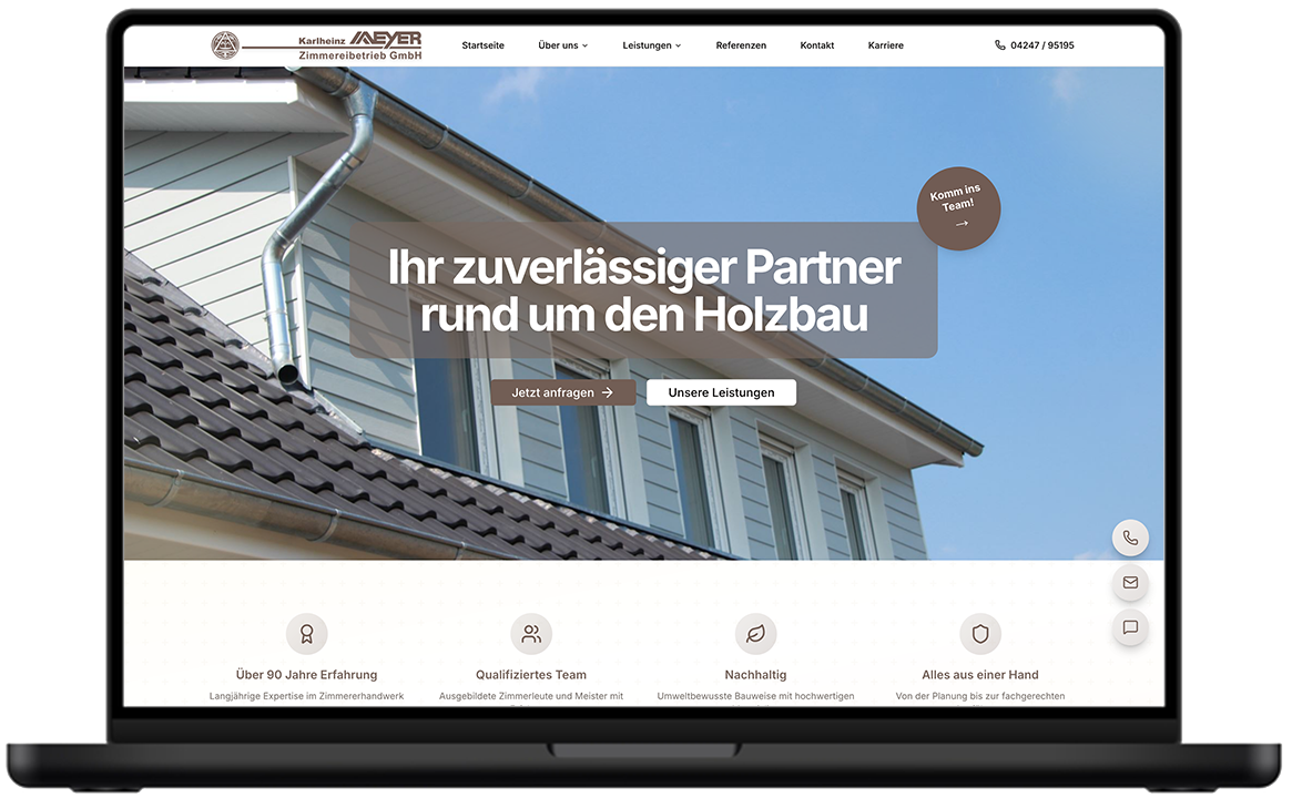 Meyer Zimmerei Desktop